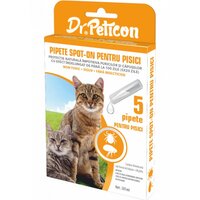 Solutie impotriva puricilor si capuselor pentru pisici Spot On, 5 pipete, Dr. Peticon