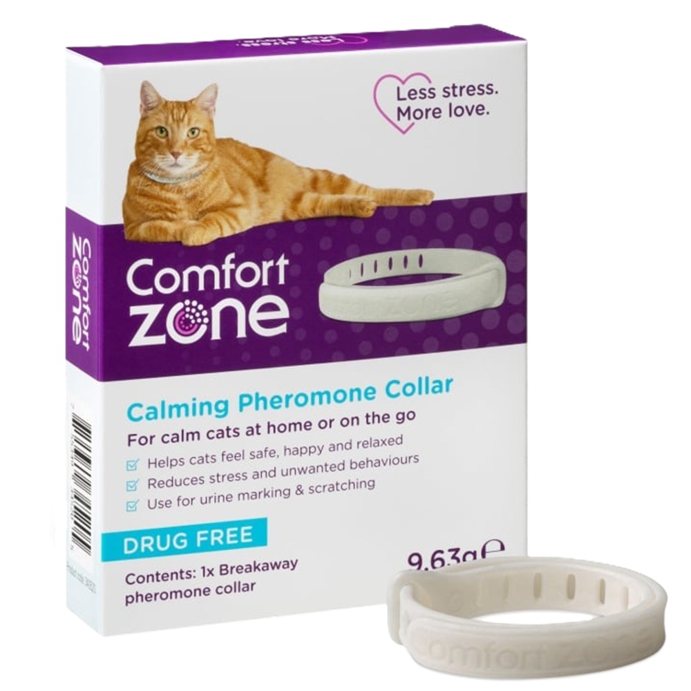 Zgarda calmanta cu feromoni pentru pisici, 1 bucata, Comfort Zone