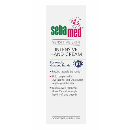 Crema dermatologica pentru ingrijirea intensiva a mainilor Sensitive Skin, 75 ml, Sebamed