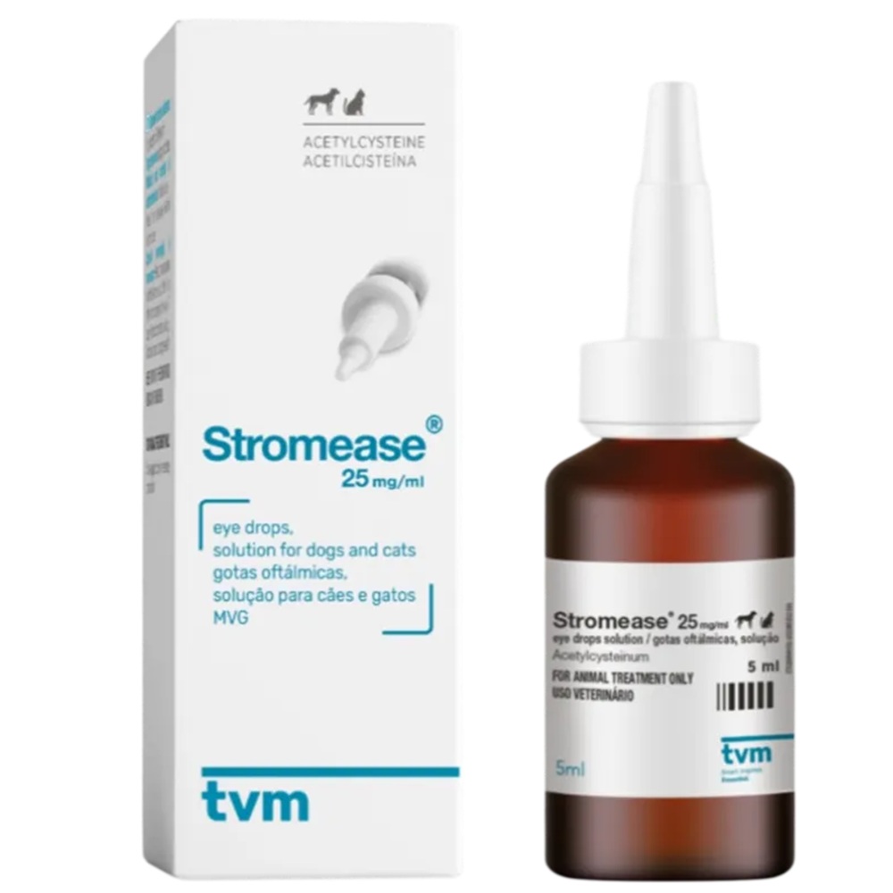 Picaturi oftalmice pentru animale Stromease, 25 mg/ml, 5 ml, TVM