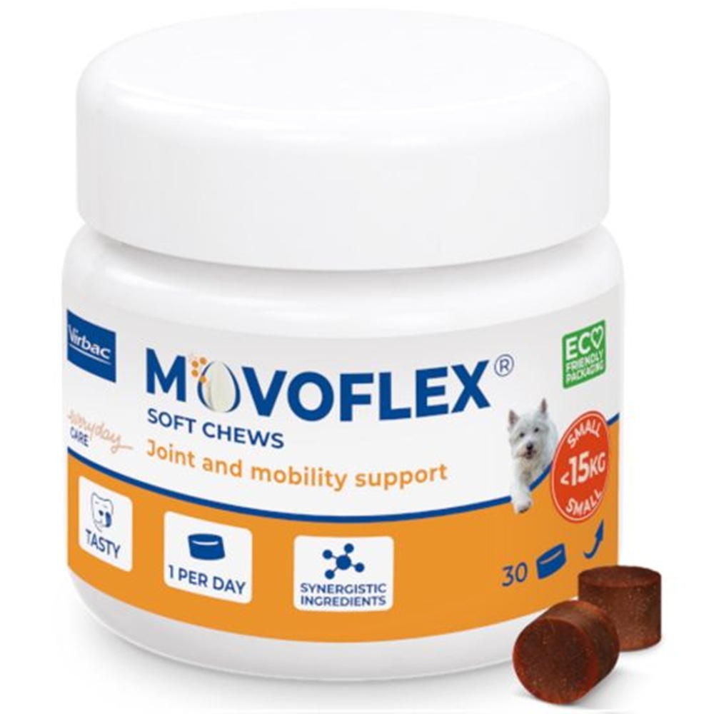 Movoflex soft chews dog, marimea S, 30 comprimate masticabile, Virbac