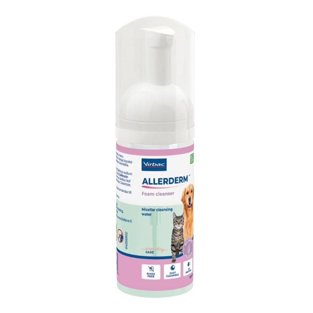 Spuma pentru curatare blana Allerderm, 100 ml, Virbac