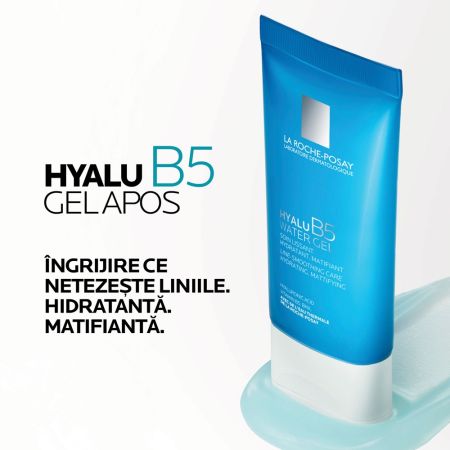 Gel apos cu acid hialuronic si efect antirid pentru tenul mixt Hyalu B5, 40 ml, La Roche-Posay 671330