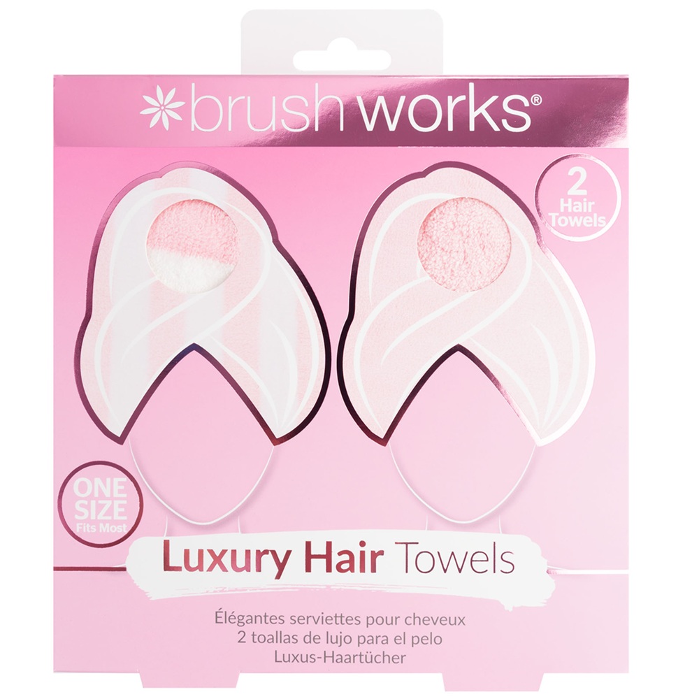 Prosoape pentru par Luxury, 2 bucati, Brushworks