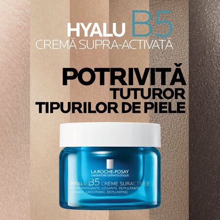 Crema supra-activata cu acid hialuronic si efect antirid Hyalu B5, 50 ml, La Roche-Posay 671350