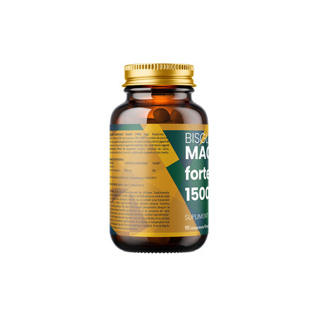 Bisglicinat de magneziu Forte, 1500 mg, 90 comprimate filmate, Remedia 671519