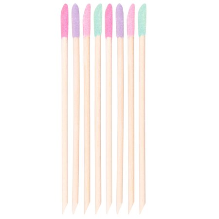 Betisoare pentru cuticule cu varf cristalizat, 8 bucati, Brushworks 671521