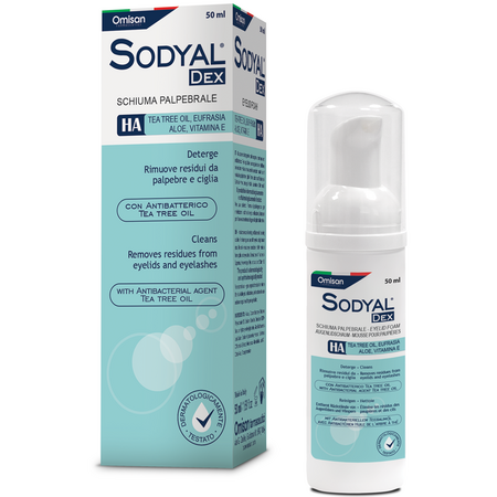 Solutie spumanta pentru curatarea pleoapelor Sodyal Dex, 50 ml, Omisan Farmaceutici