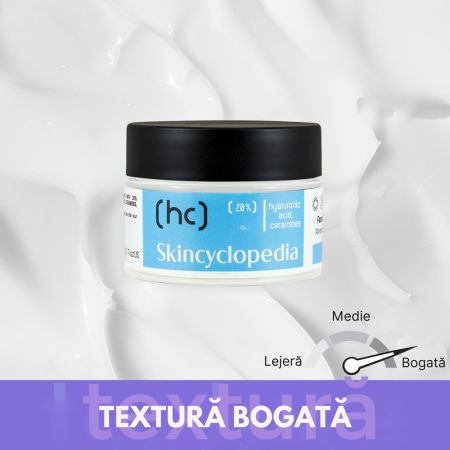 Crema de fata cu acid hialuronic si ceramide HC, 50 ml, Skincyclopedia 671568