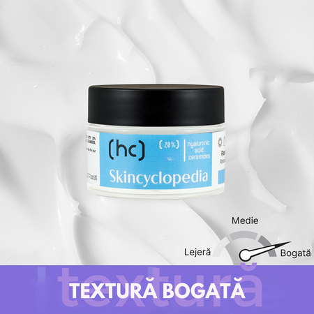 Crema de fata cu acid hialuronic si ceramide HC, 50 ml, Skincyclopedia 671568
