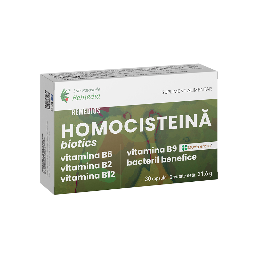 Homocisteina Biotics Remedios, 30 capsule, Remedia