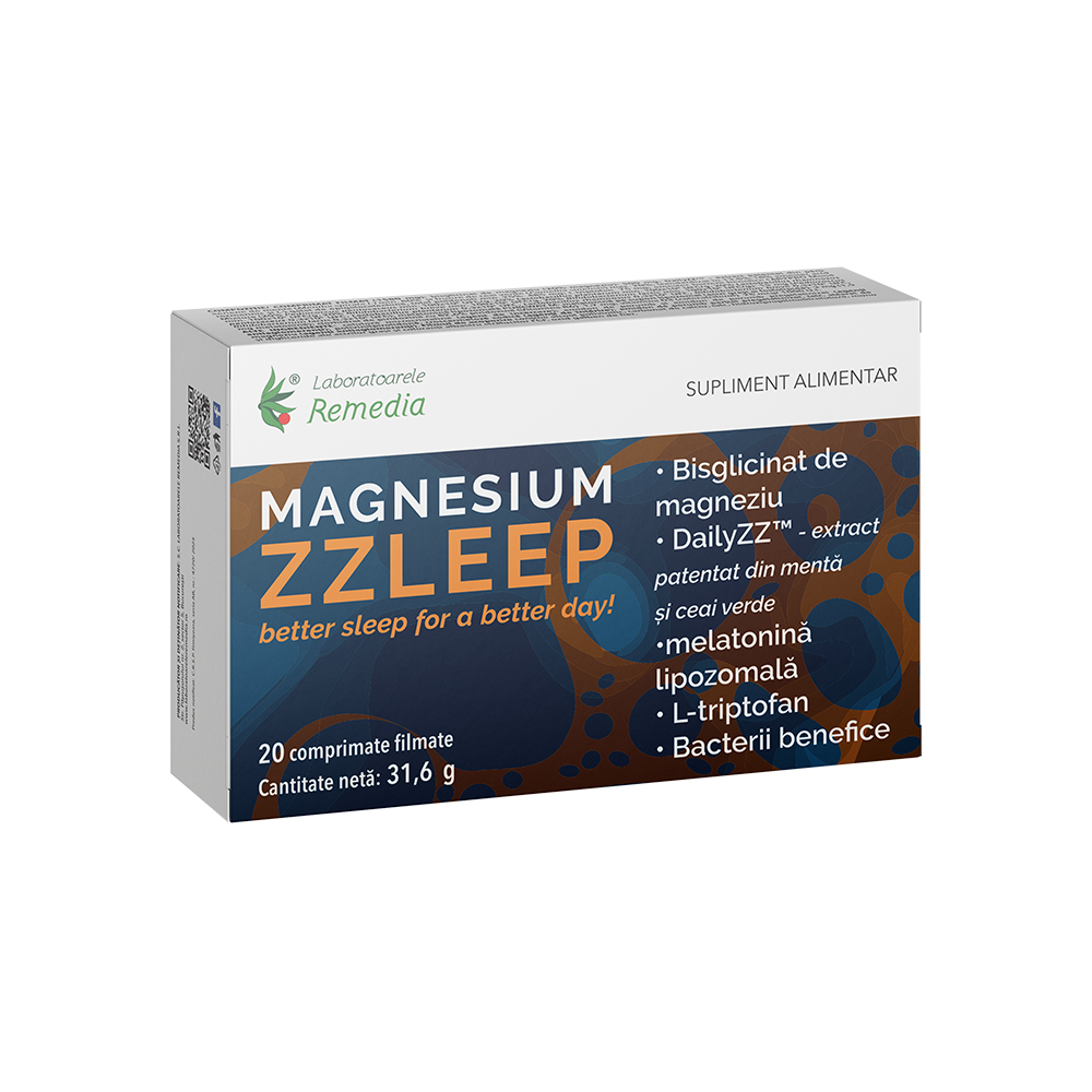 Magnesium Zzleep, 20 comprimate filmate, Remedia