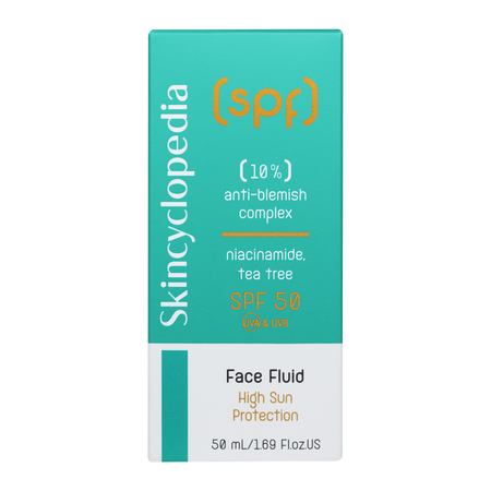 Crema de fata cu SPF 50 cu niacinamide si ulei de arbore de ceai, 50 ml, Skincyclopedia 671585