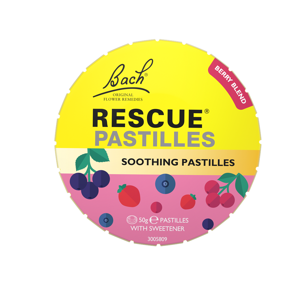 Dropsuri cu aroma de fructe de padure Bach Original, 50 g, Rescue Remedy