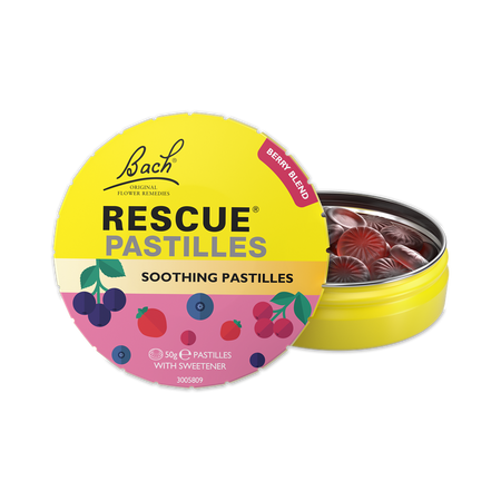 Dropsuri cu aroma de fructe de padure Bach Original, 50 g, Rescue Remedy 671605