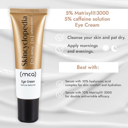 Crema de ochi antirid cu 5% Matrixyl 3000 si 5% solutie de cofeina, 30 ml, Skincyclopedia 671630