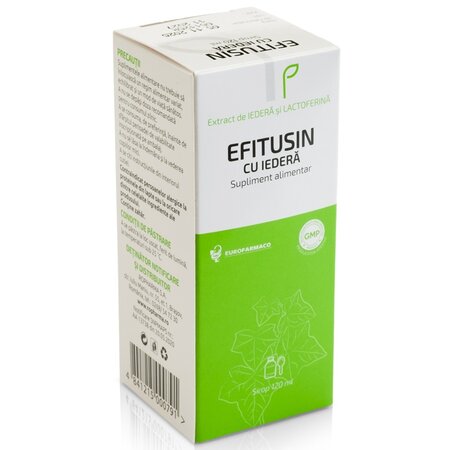 Sirop cu extract de iedera si lactoferina Efitusin, 120 ml, Eurofarmaco 704328