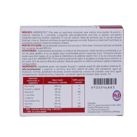 Andrositol Plus, 14 plicuri, Lo Li Pharma 671739