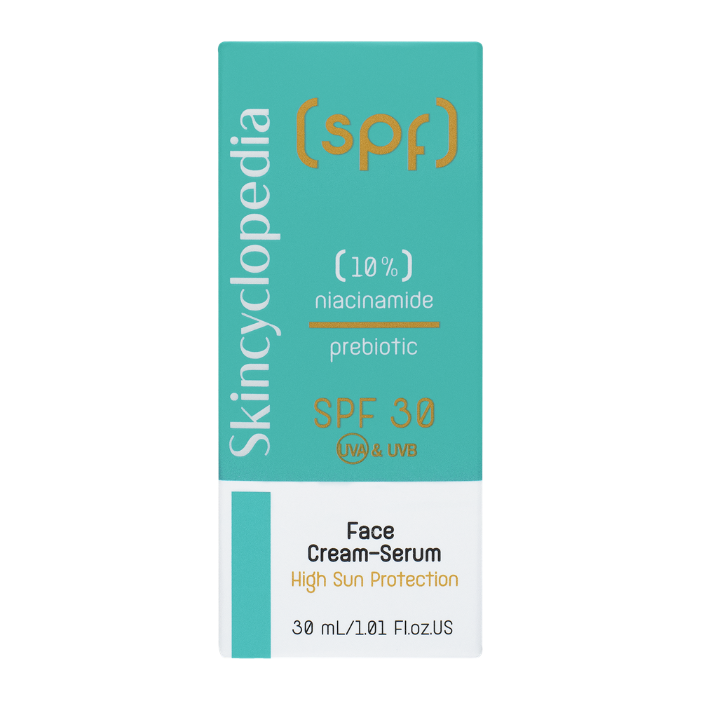 Crema-serum anti blemish pentru ten cu imperfectiuni cu SPF 30, 30 ml, Skincyclopedia