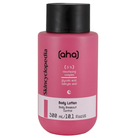 Lotiune de corp cu acid glicolic si acid salicilic AHA, 300 ml, Skincyclopedia