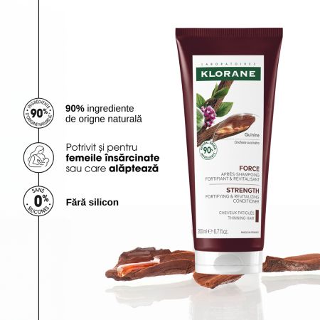 Balsam fortifiant cu chinina si floare de colt, 200 ml, Klorane 671881