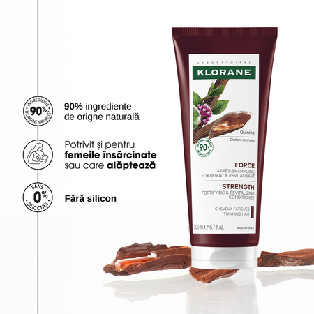 Balsam fortifiant cu chinina si floare de colt, 200 ml, Klorane 671881