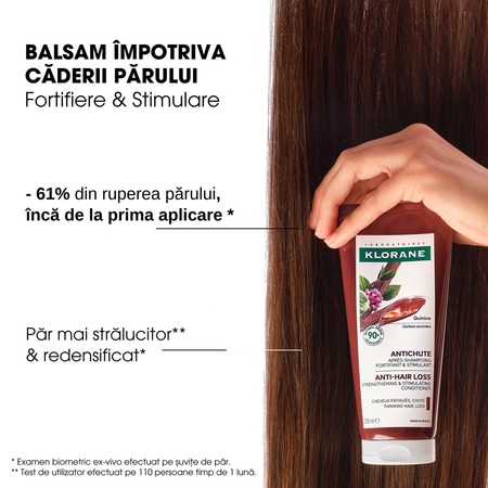 Balsam fortifiant cu chinina si floare de colt, 200 ml, Klorane 671880