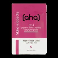 Masca de fata exfolianta tip servetel cu acid glicolic, lactic si mandelic AHA, 20 ml, Skincyclopedia