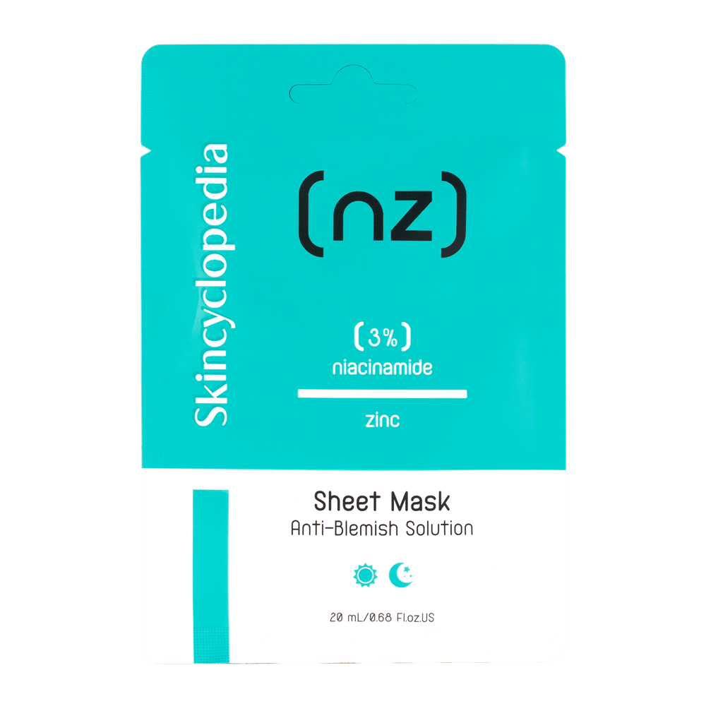 Masca de fata tip servetel pentru ten cu imperfectiuni NZ, 20 ml, Skincyclopedia