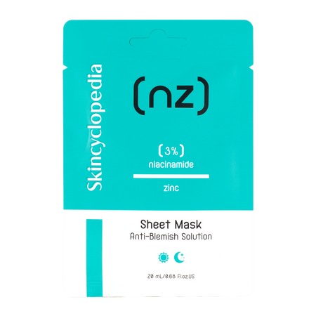 Masca de fata tip servetel pentru ten cu imperfectiuni NZ, 20 ml, Skincyclopedia