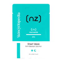 Masca de fata tip servetel pentru ten cu imperfectiuni NZ, 20 ml, Skincyclopedia