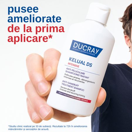 Sampon tratament anti-matreata severa si anti-mancarimi Kelual DS Intensive, 100 ml, Ducray 671914