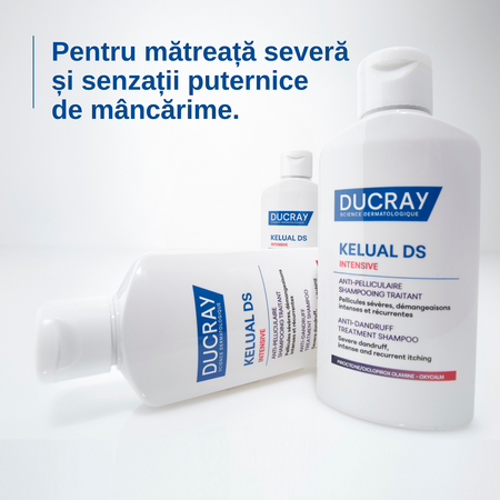 Sampon tratament anti-matreata severa si anti-mancarimi Kelual DS Intensive, 100 ml, Ducray 671912