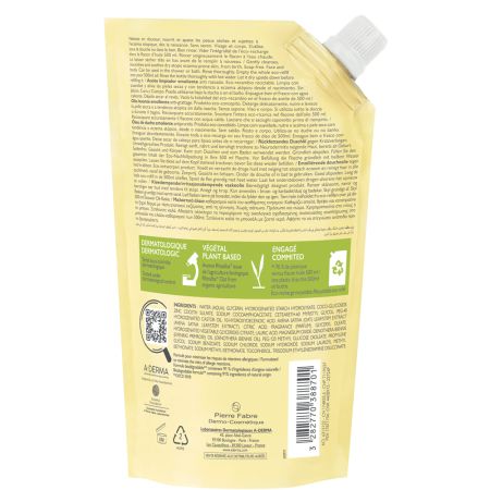 Refill ulei de dus emolient Exomega Control, 500 ml, A-Derma 671946