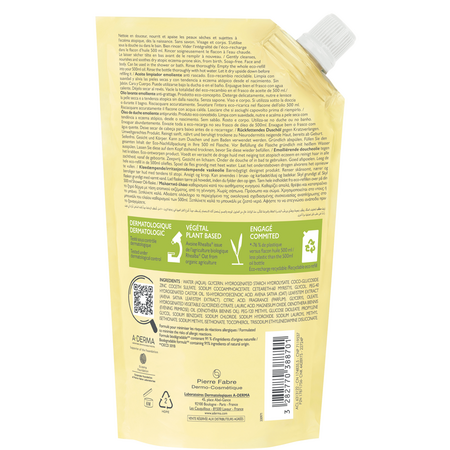 Refill ulei de dus emolient Exomega Control, 500 ml, A-Derma 671946