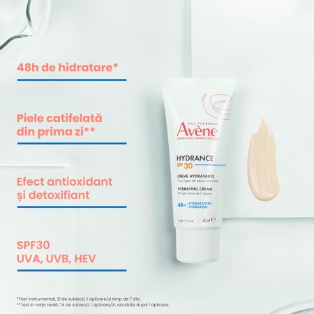 Crema hidratanta cu SPF 30 pentru fata Hydrance, 40 ml, Avene 671960