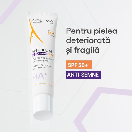Crema reparatoare cu SPF 50 + Epitheliale Ultra Repair, 100 ml, A-Derma 671967