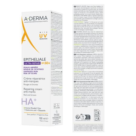 Crema reparatoare cu SPF 50 + Epitheliale Ultra Repair, 100 ml, A-Derma 671964