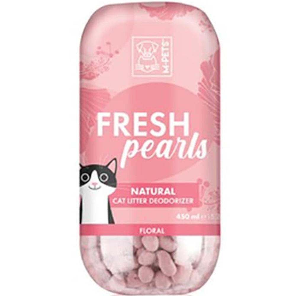 Perle odorizante pentru litiera pisici Fresh pearls floral, 450 ml, M-Pets