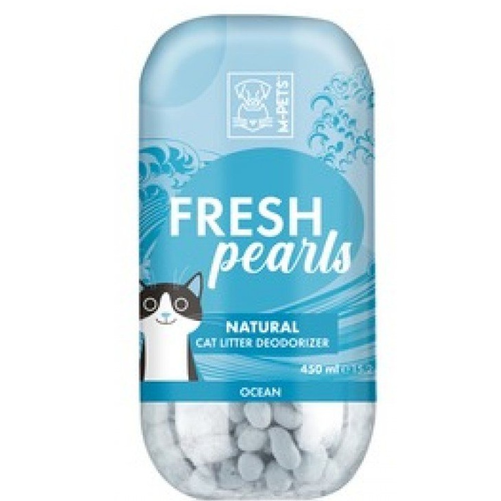 Perle odorizante pentru litiera pisici Fresh pearls ocean, 450 ml, M-Pets