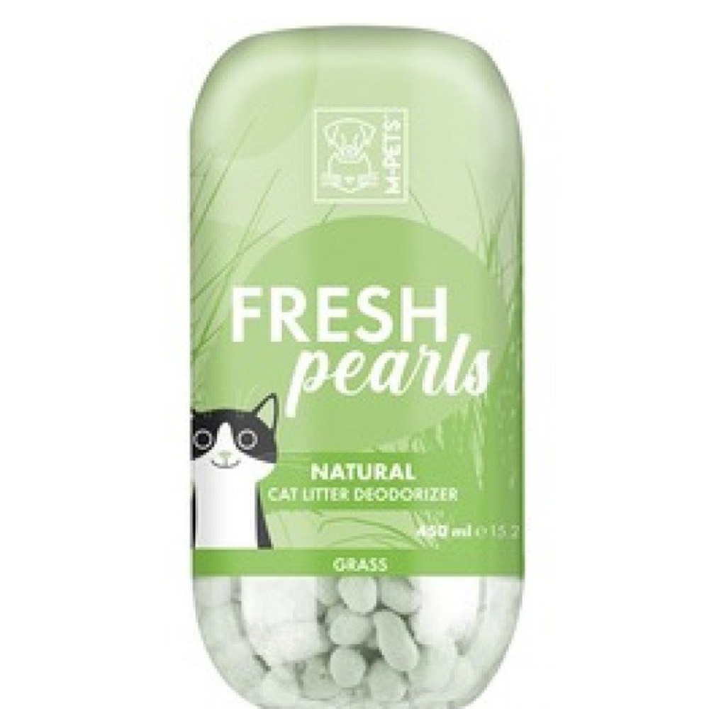 Perle odorizante pentru litiera pisici Fresh pearls grass, 450 ml, M-Pets