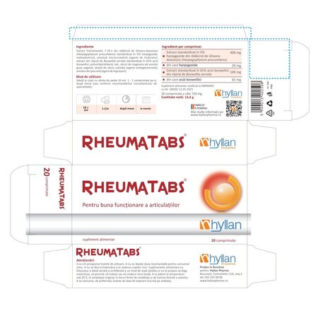 Rheumatabs, 20 comprimate, Hyllan 701979
