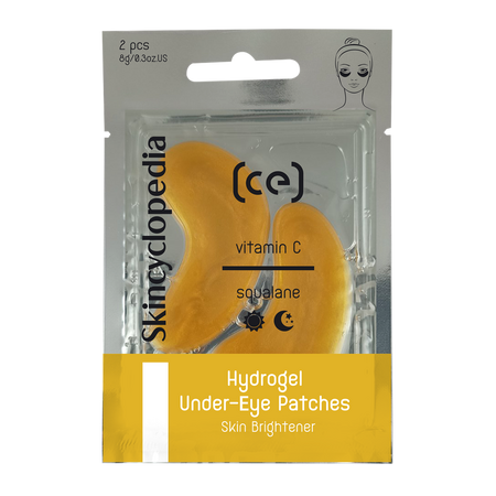 Patchuri pentru ochi cu hidrogel, vitamina C, niacinamida, acid Hialuronic si colagen, 2 bucati, Skincyclopedia