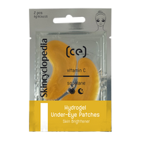 Patchuri pentru ochi cu hidrogel, vitamina C, niacinamida, acid Hialuronic si colagen, 2 bucati, Skincyclopedia