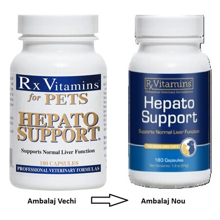Vitamine pentru caini si pisici Hepato Support, 180 capsule, RX Vitamins 682784