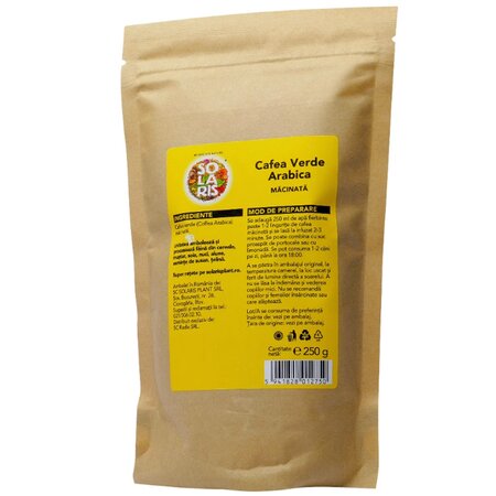 Cafea verde macinata Arabica, 250 g, Solaris 672192