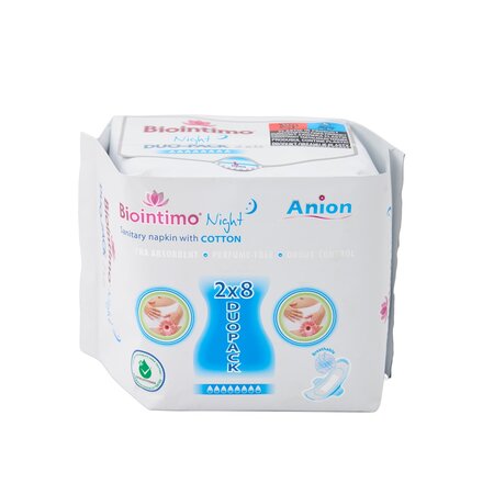 Absorbante de noapte, 16 bucati, Biointimo 672212