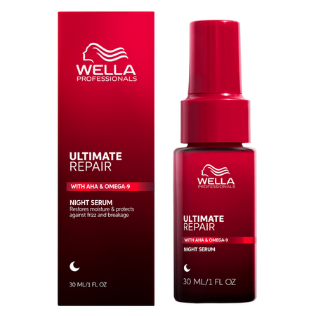 Tratament de noapte pentru par deteriorat si electrizat Ultimate Repair Night Serum, 30 ml, Wella Professionals 672256