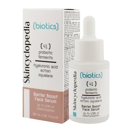 Ser facial hidratant cu acid hialuronic, ectoina si squalene Biotics, 30 ml, Skincyclopedia 698942