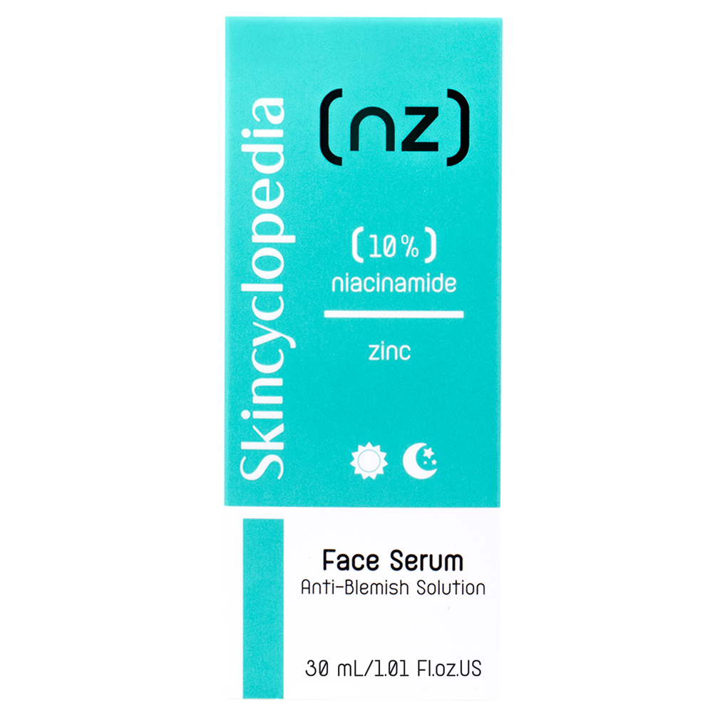 Ser pentru tenul predispus la acnee cu 10 % niacinamida si 1% zinc NZ, 30 ml, Skincyclopedia